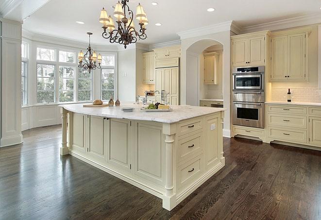 a detailed image of laminate floors in a well-designed room in Mchenry